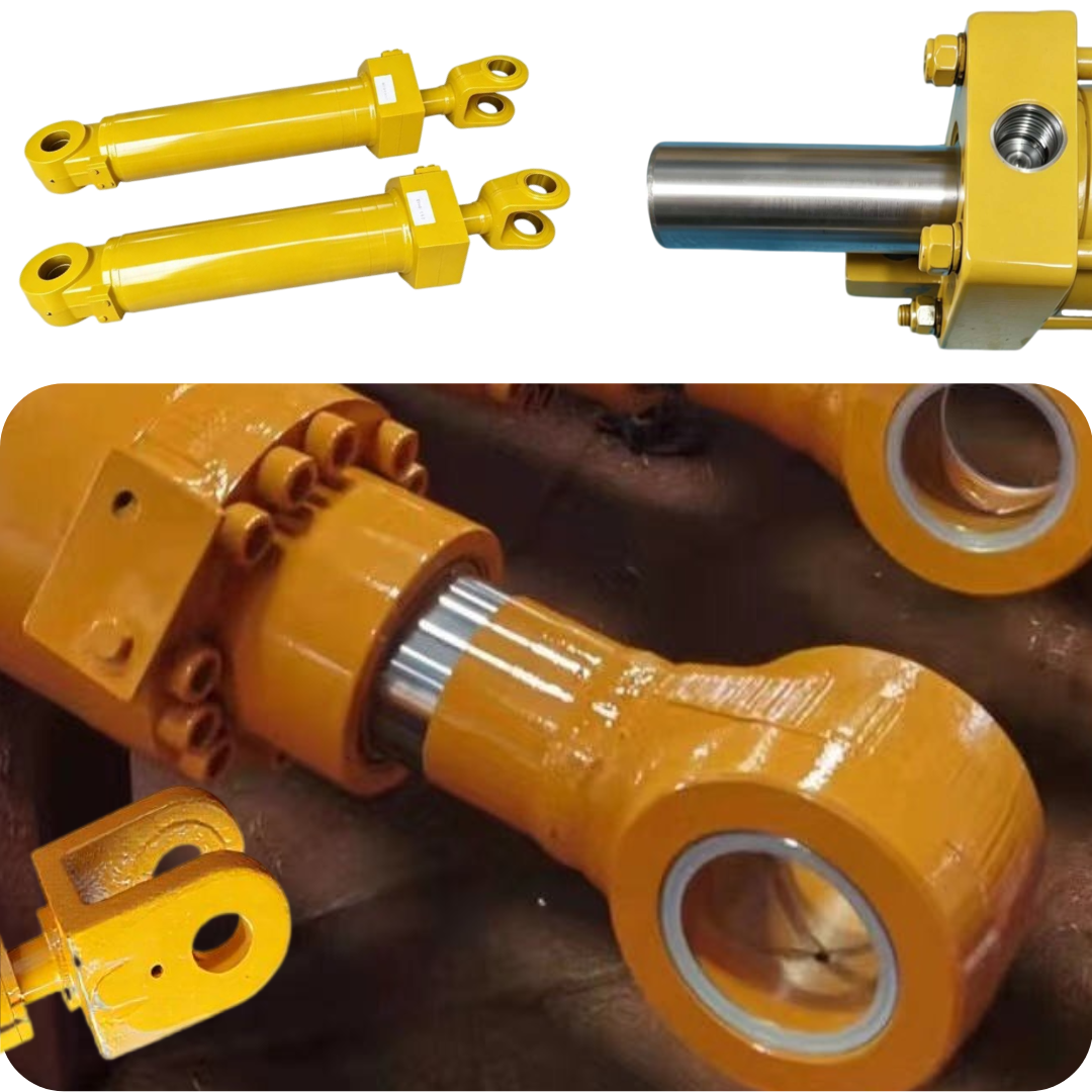 Hydraulic cylinder end connection lugs
