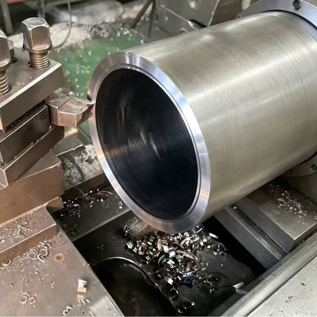 Precision machining process for hydraulic cylinder barrel tubes