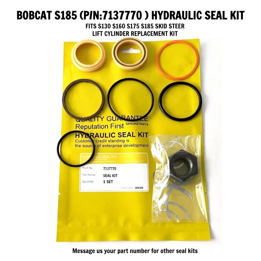 7137770 Lift Cylinder Seal Repair Kits Bobact S70 S100 S130 S450 Skid Steer Loader