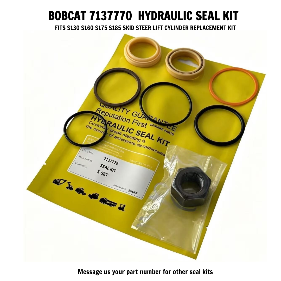 7137770 Lift Cylinder Seal Repair Kits Bobact T110 T140 Compact Track Loader