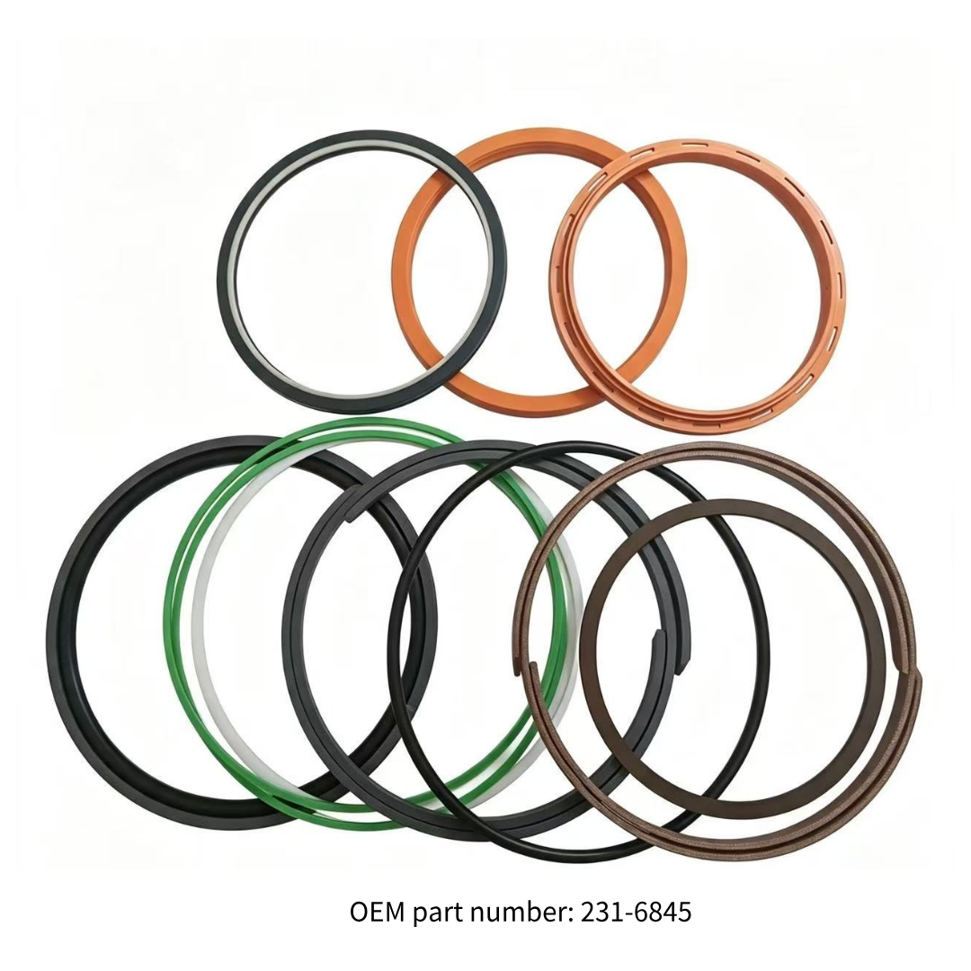 231-6845 Dipper Arm Cylinder Seal Repair Kit CAT 330D Excavator