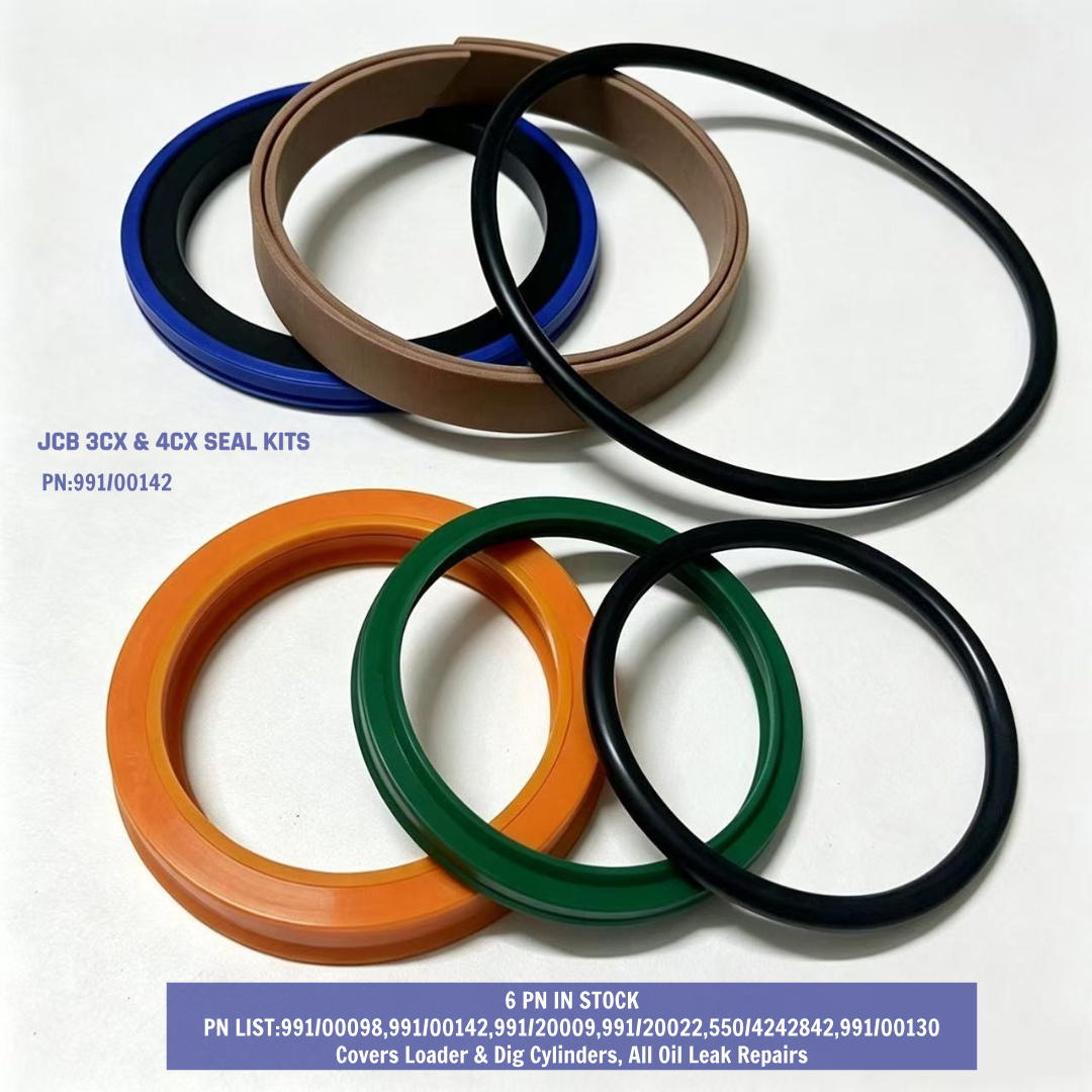 991-00142 Dipper Stick Cylinder Seal Repair Kit JCB 3CX 4CX Backhoe Loader