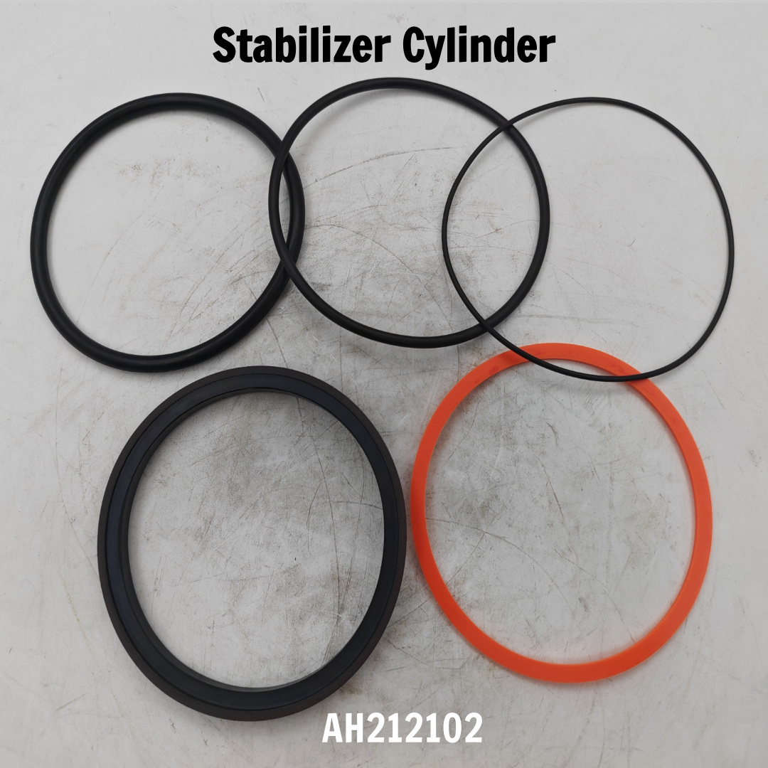 AH212102 Stabiliser Cylinder Seal Repair Kit John Deere 310 410 Backhoe Loader