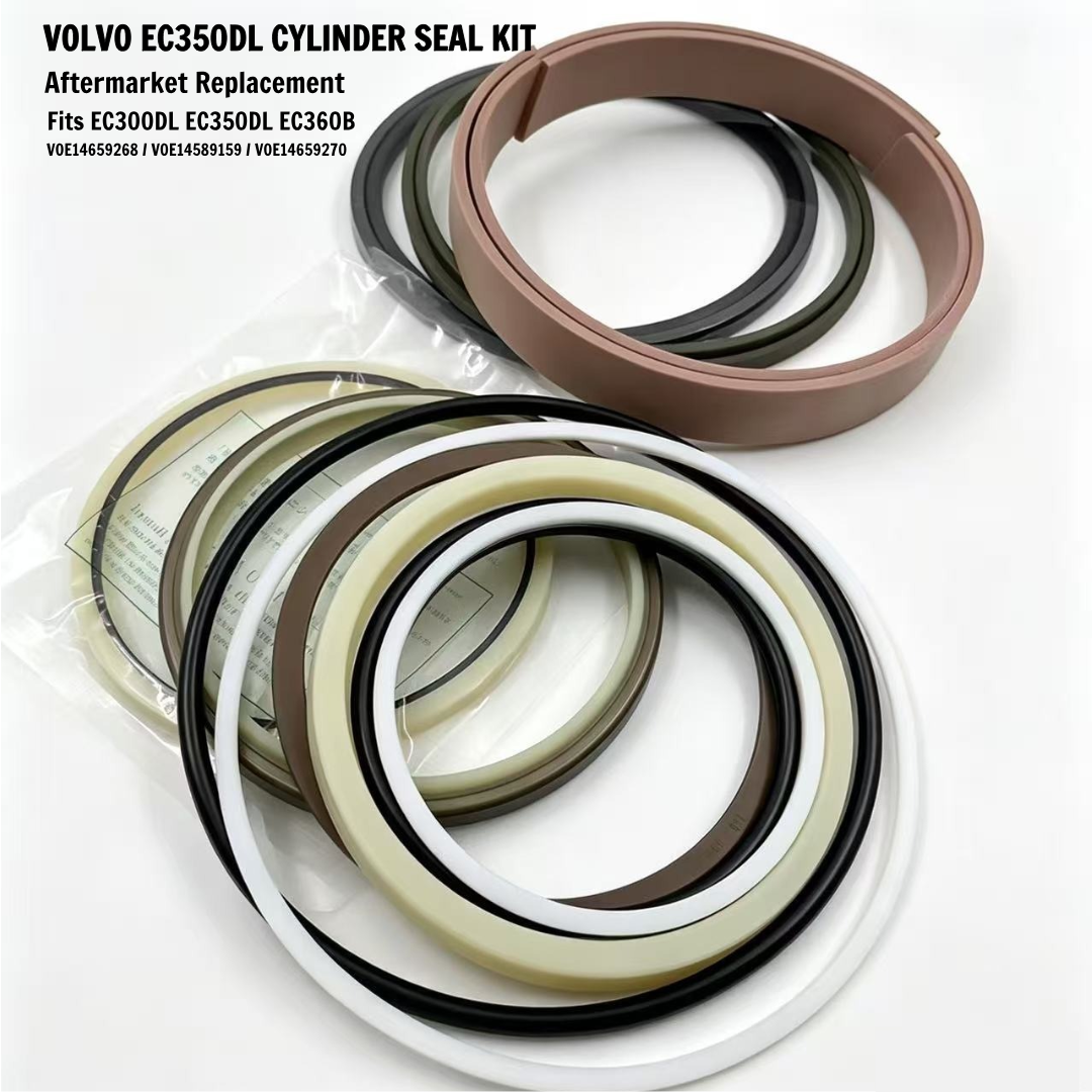 VOE14589159 Boom Cylinder Seal Repair Kits Volvo EC300DL EC350DL EC360B Excavators